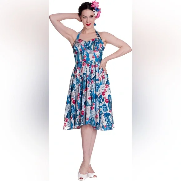 princess polly baby blue dress Dusty Blue Bridesmaid Dresses Tea Length Ball Gown main image 1